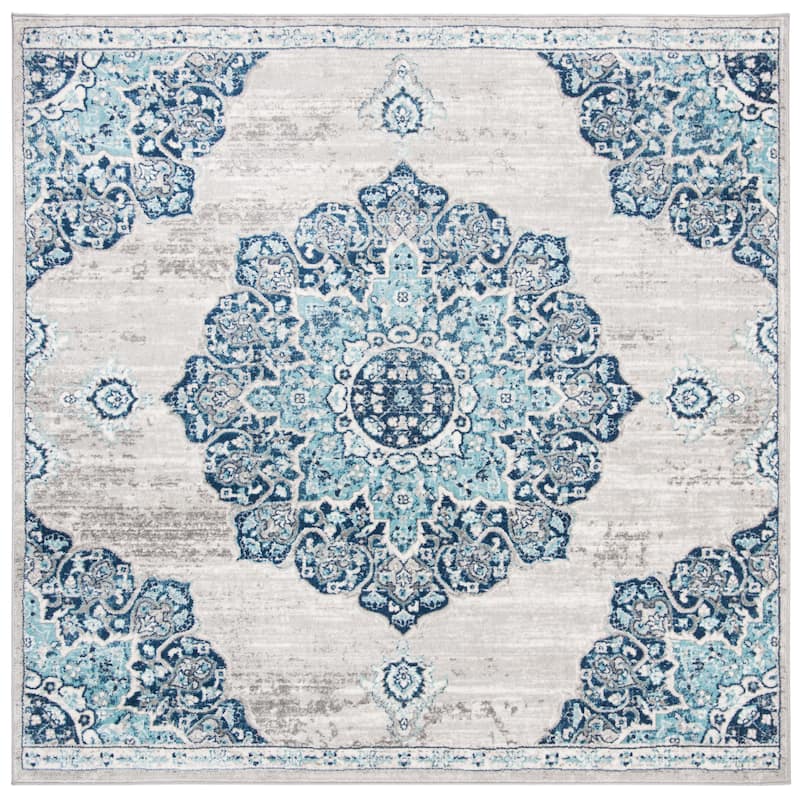 SAFAVIEH Brentwood Kiran Oriental Medallion Rug - 6'7" Square