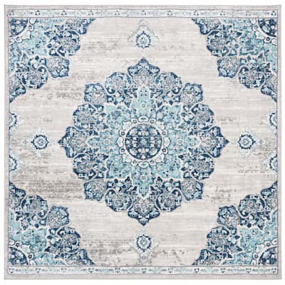 SAFAVIEH Brentwood Kiran Oriental Medallion Rug - 6'7" Square