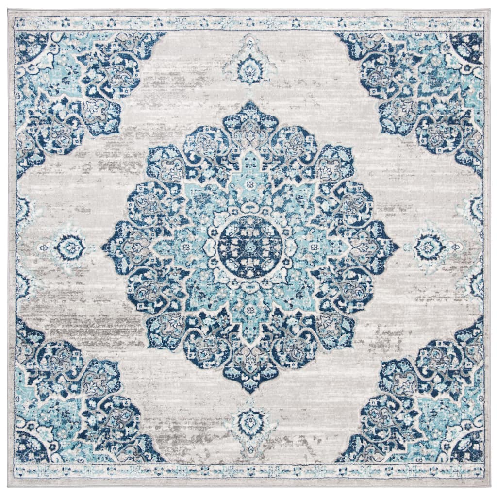 SAFAVIEH Brentwood Kiran Oriental Medallion Rug - 6'7" Square
