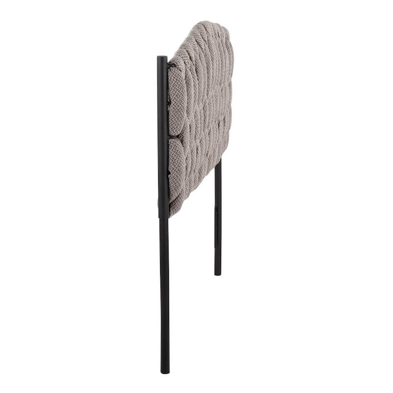Silver Orchid Braided Matisse Twin Headboard