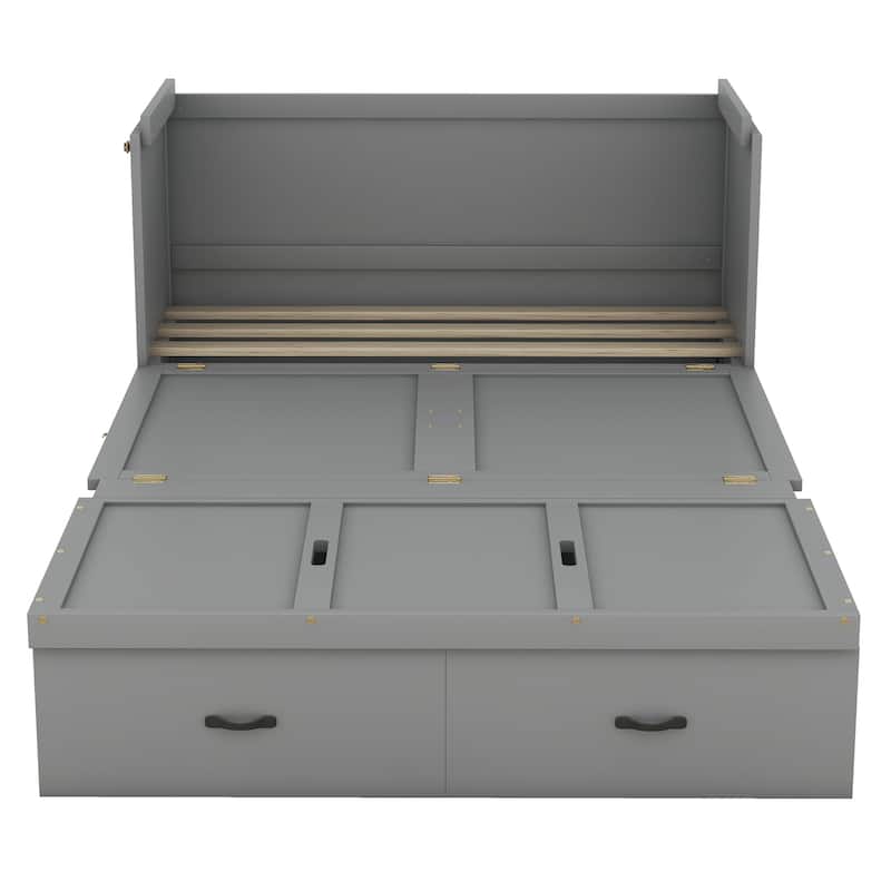 Murphy Bed with USB Port and a Large Drawer