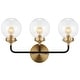 preview thumbnail 139 of 154, JONATHAN Y Bevin Contemporary Transitional Iron/Glass LED Vanity Light