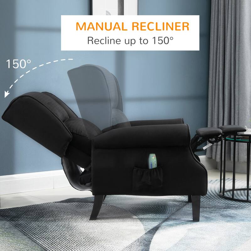 Wingback Heated Vibrating Massage Chair