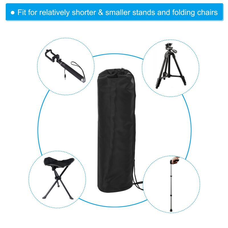 20" Camp Chair Replacement Bag Nylon Foldable Carry Storage Bag with Strap - Black