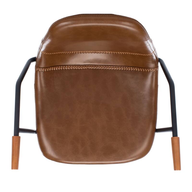 SAFAVIEH Coral Mid-Century Bar Stool - 25" W x 21.5" D x 39" H - 21Wx21Dx42H