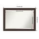 preview thumbnail 11 of 33, Beveled Wood Bathroom Wall Mirror - Lara Bronze Frame - Lara Bronze 40 x 28 in