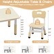 preview thumbnail 6 of 10, Height Adjustable Kids Table and 4 Chairs