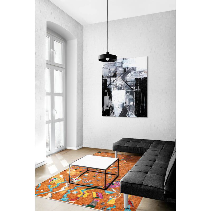 ECARPETGALLERY Hand-knotted Shalimar Orange Wool Rug - 9'1 x 11'10