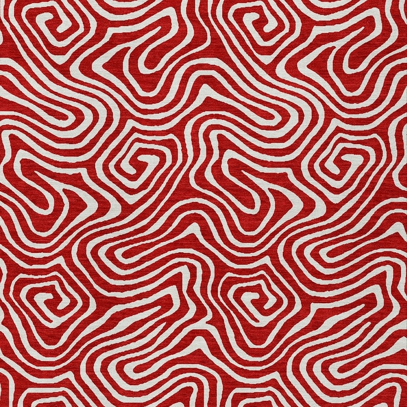 HomeRoots Abstract Transitional Rectangle Outdoor Rug