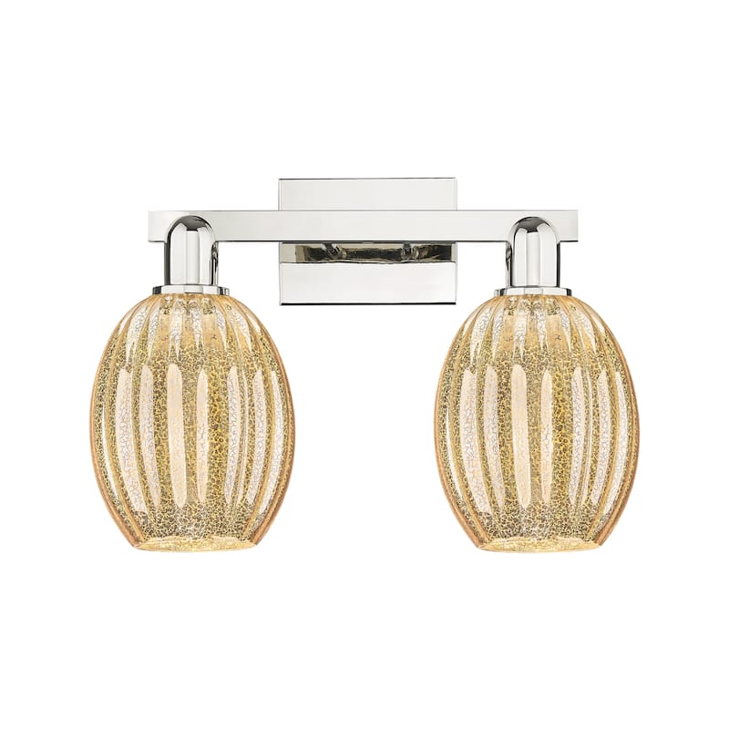 Innovations Lighting 716-2W-13-16 Preston Vanity Preston 2 Light 16" - Polished Nickel / Mercury