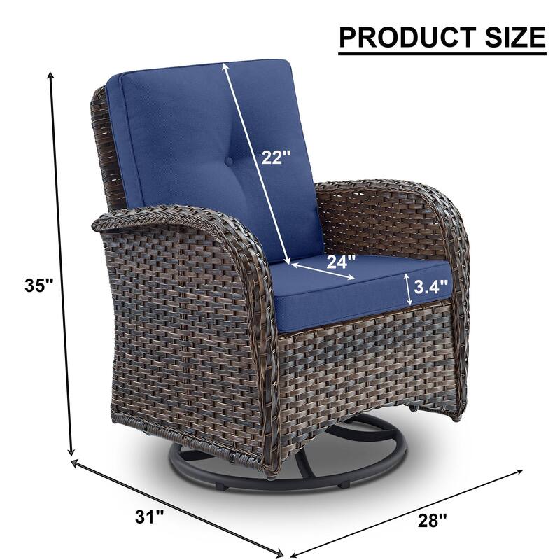 Outdoor Swivel Rocking Chairs High Back