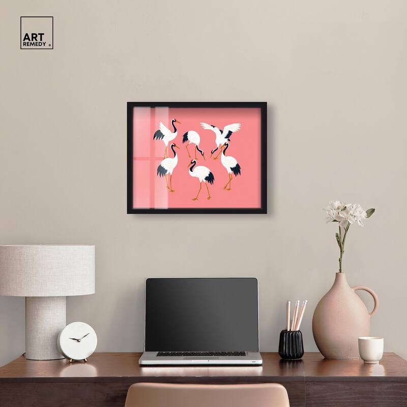 Crane Chorus Shadowbox by Art Remedy