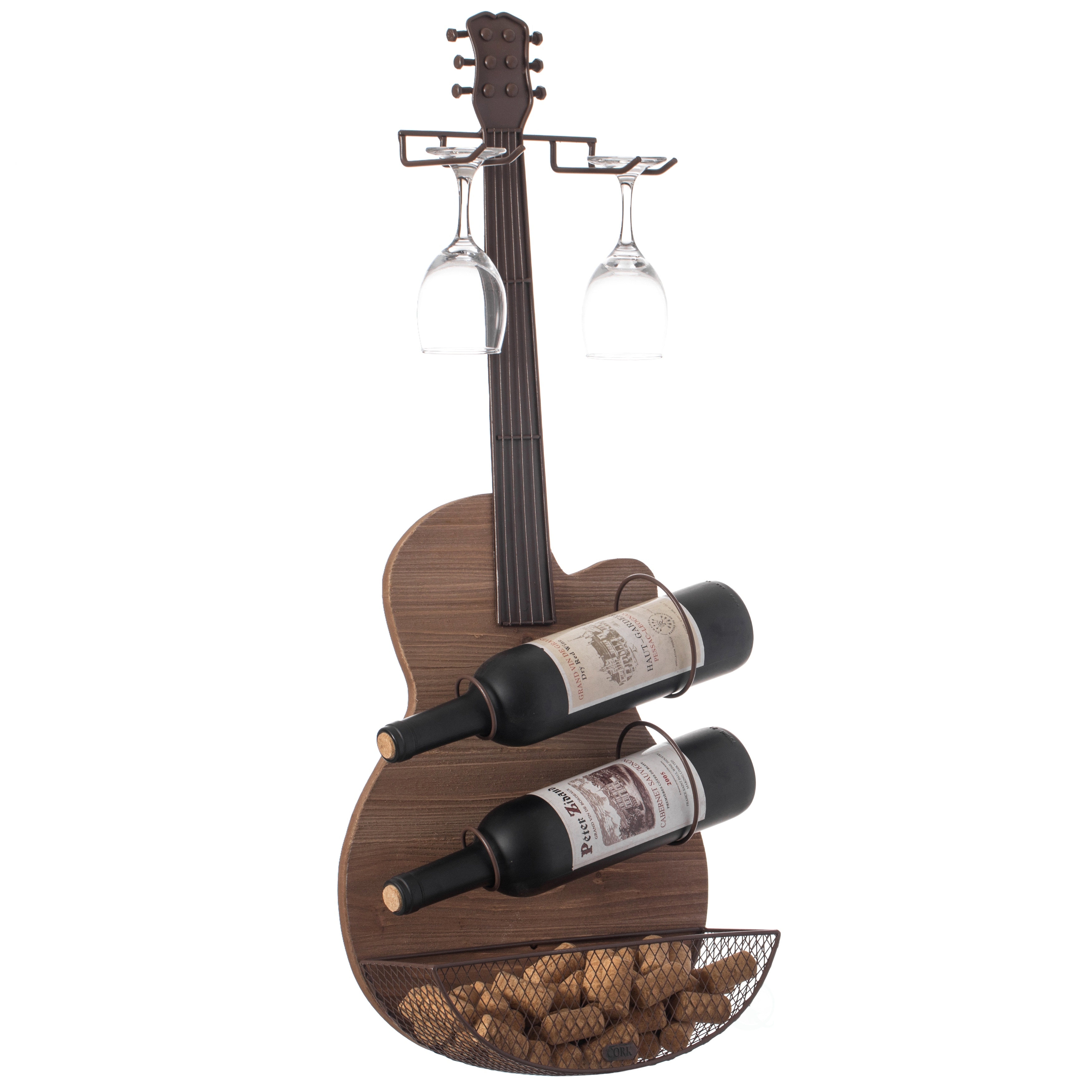 Guitar wine holder store