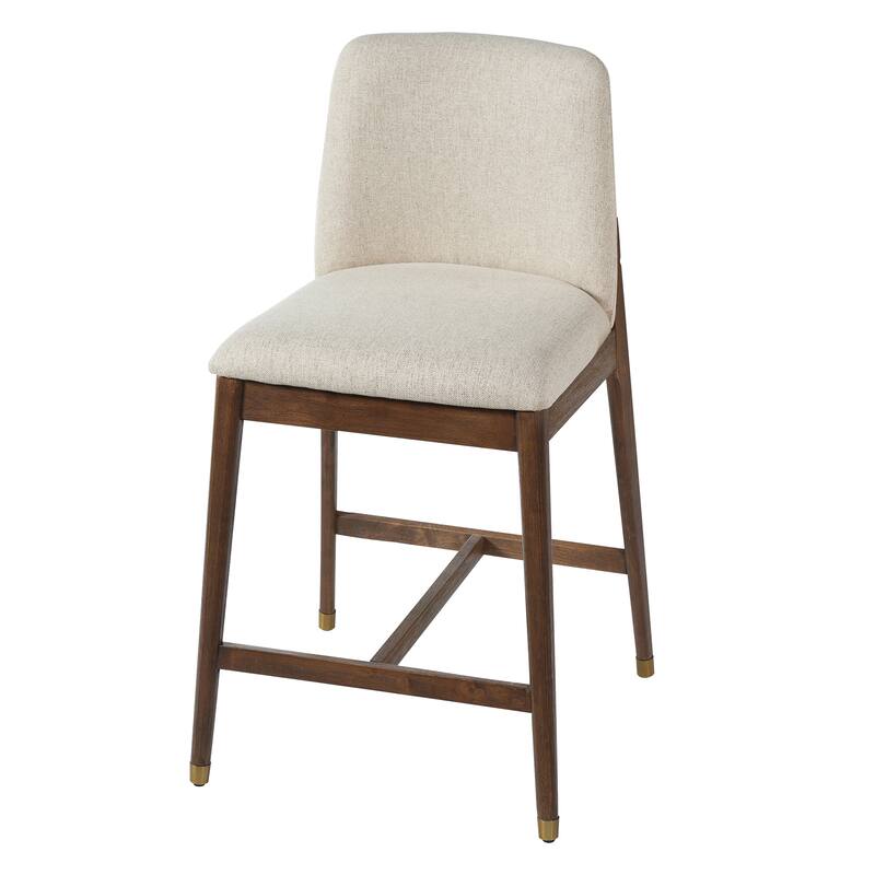 Christopher Knight Home - Clara Modern Wooden Upholstered Counter Stool