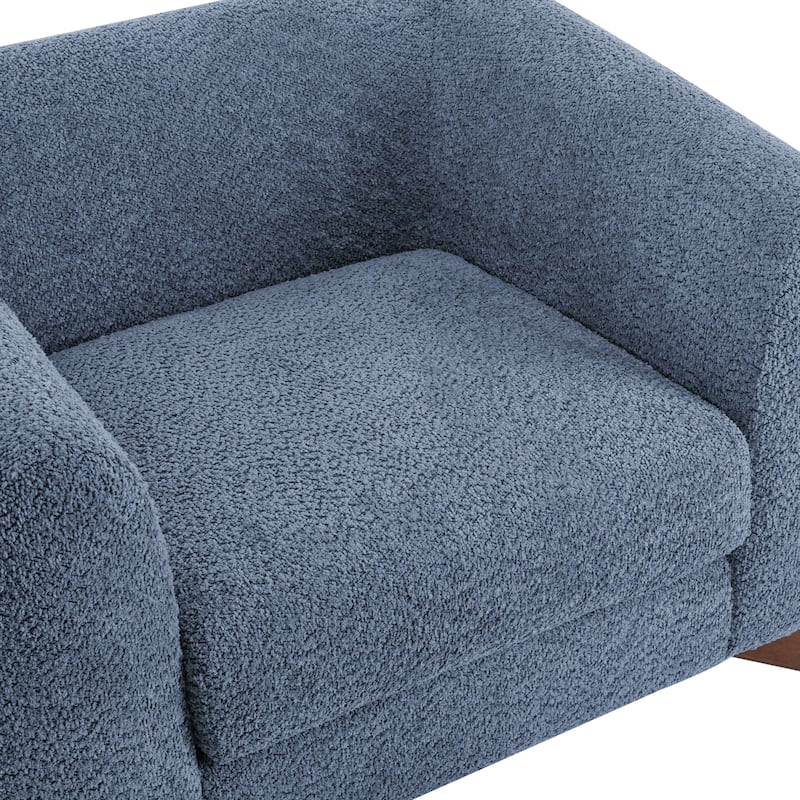 Tina Modern Upholstered Boucle Arm Club Chair by Christopher Knight Home