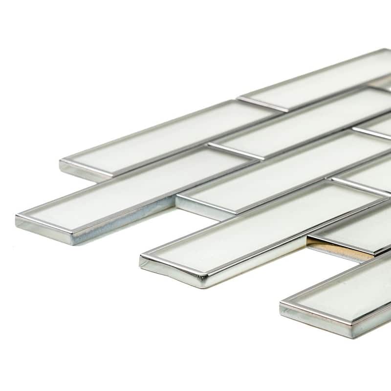 Athena 2x6 Glossy Glass Subway Mosaic Tile - Wall, Backsplash