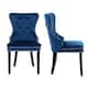 Grandview Tufted Upholstered Dining Chair (Set of 2) with Nailhead Trim and Ring Pull