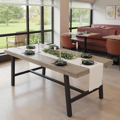 71 Inch Rectangular Dining Table, with Adjustable Feet