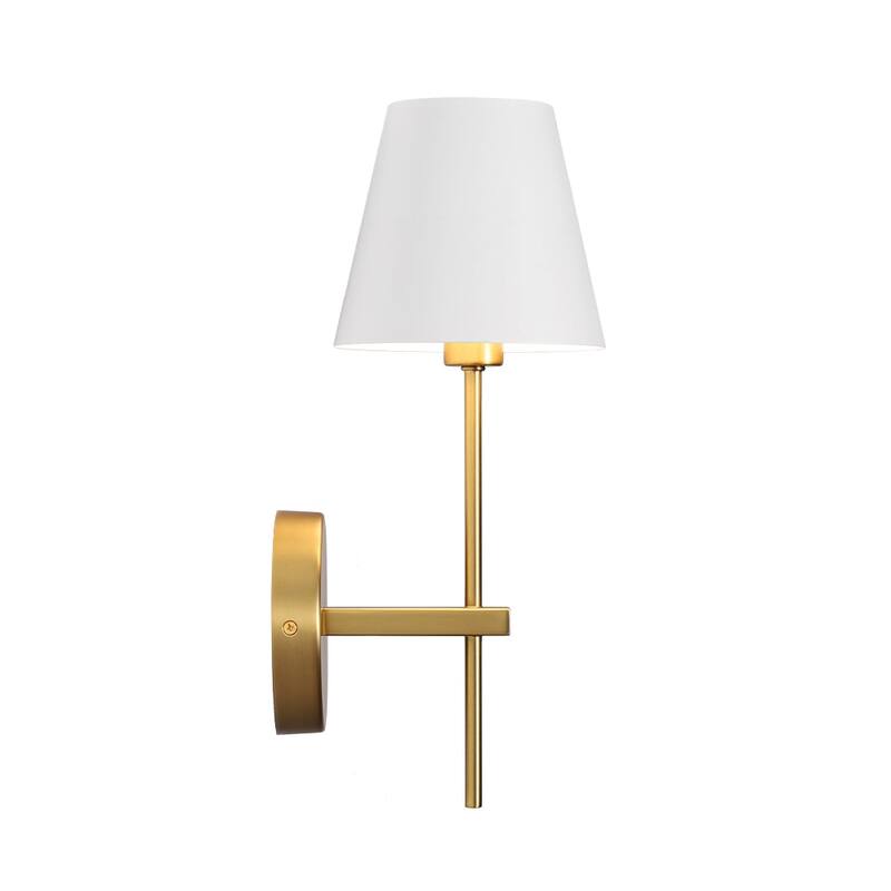 Minimalist 1-Light Metal Cone Shade Wall Sconce - 5.5 in