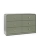 preview thumbnail 13 of 52, Storkcraft Santos 6 Drawer Dresser Olive