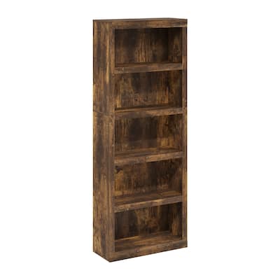 Furinno Rail 5-Tier Open Shelf Bookcase