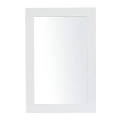 Wooden Rectangular Minimalistic Room Wall Mirror - White or Black - Roche River Decor
