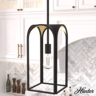 Hunter Dukestown 1-Light Mini Pendant - Kitchen Island, Dining Room - Industrial, Contemporary, Transitional