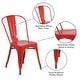 preview thumbnail 81 of 164, Metal Indoor/ Outdoor Stackable Bistro Chair (Set of 4)