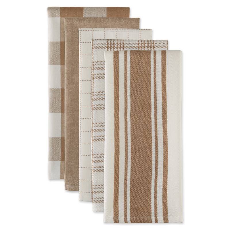 DII Asst Vintage Everyday Dishtowel (Set of 5)