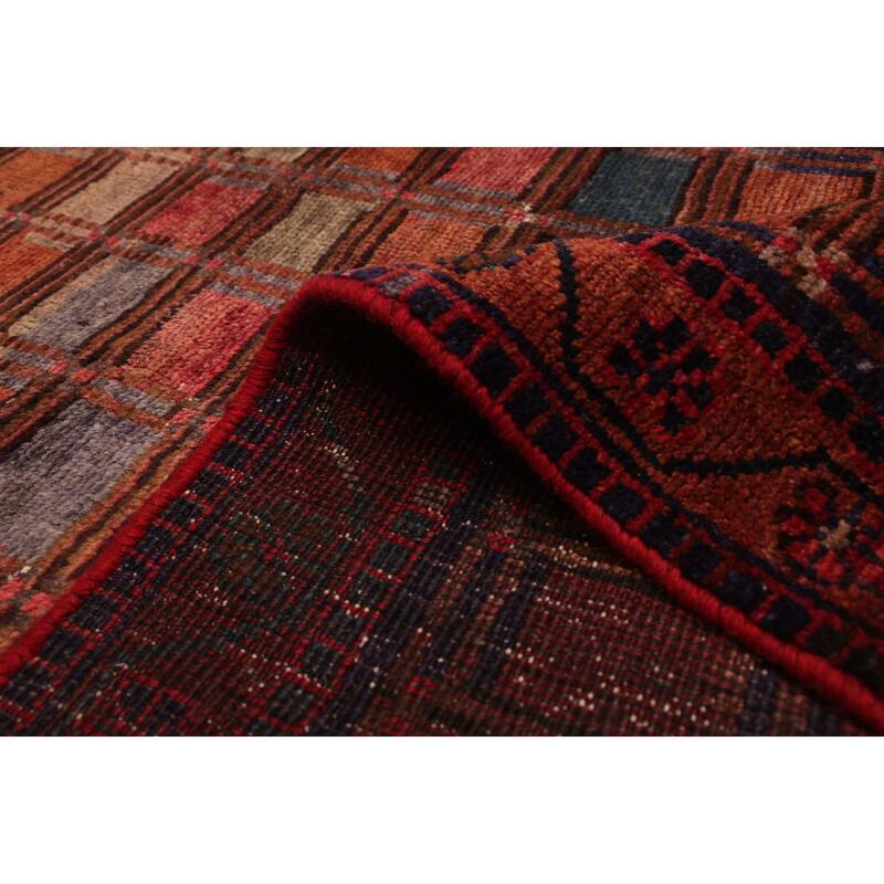 ECARPETGALLERY Hand-knotted Melis Vintage Red Wool Rug - 4'9 x 7'10