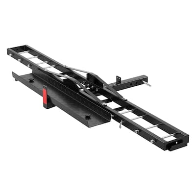 Motorcycle Carrier with Ratchet Straps and Stabilizer, for Car, Truck with 2" Hitch Receiver - 600LBS 7.87"-19.7"