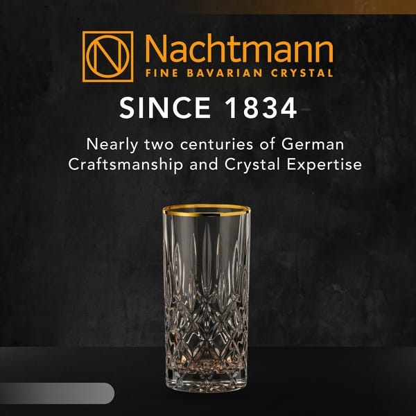 Nachtmann Set of 2 Noblesse Gold Collection Long Drink Glasses - 12.7oz - Bed Bath & Beyond
