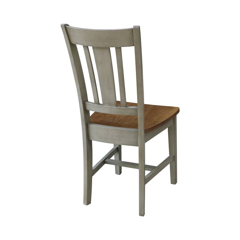 International Concepts Solid Wood San Remo Splatback Chairs - Set of 2