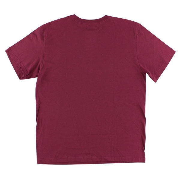 burgundy and white nike shirt