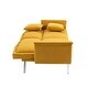 preview thumbnail 75 of 115, Velvet Loveseat Sofa Bed with 2 Pillows, Mid Century 2-Seat Couches Convertible Sofa Bed for Living Room, Bedroom,Office