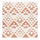 preview thumbnail 64 of 122, SAFAVIEH Moroccan Tassel Shag Kobi 2-inch Thick Rug 3' Square - Ivory/Brick Rust - Square