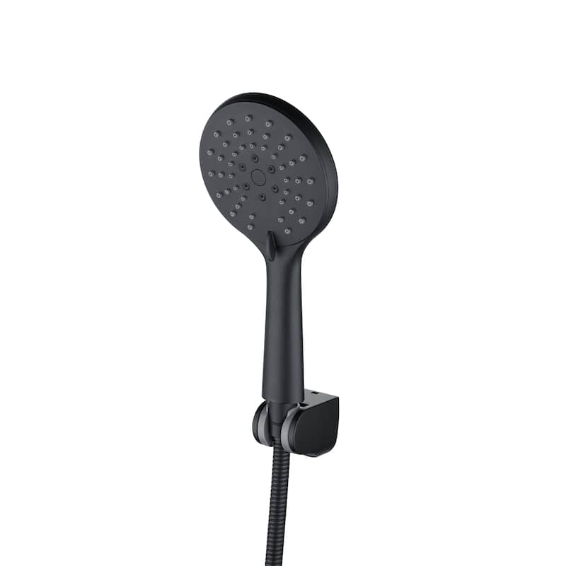Matte Black Round 2.5 GPM High Pressure Shower System