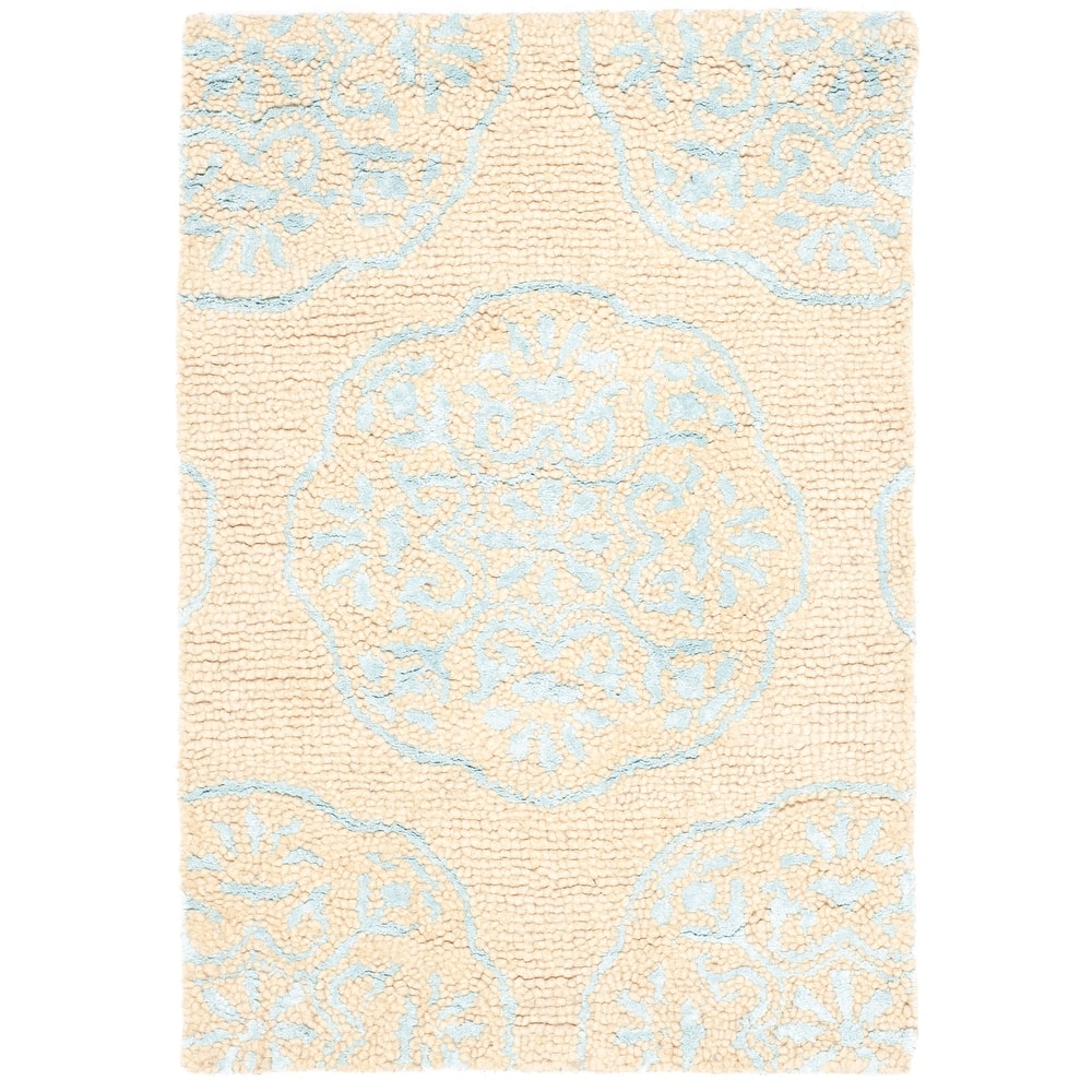 SAFAVIEH Handmade Bella Abygaelle Modern Floral Wool Rug