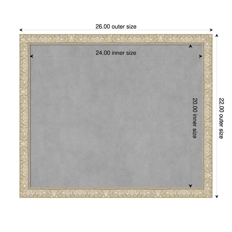 Amanti Art Lila Gold Framed - 26 x 22 in - Lila Silver