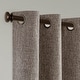 preview thumbnail 18 of 90, Linen Texture 100% Blackout Grommet Curtain Pair(2 panels)