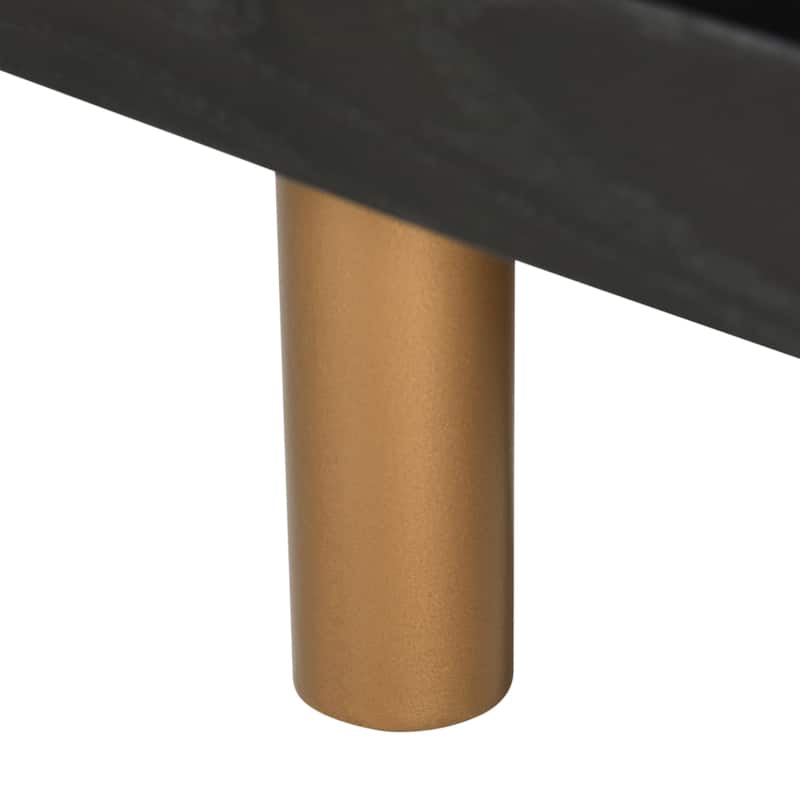 StyleCraft Norman Wyatt Home - 3-Tier Open Console - Ebony Woodgrain