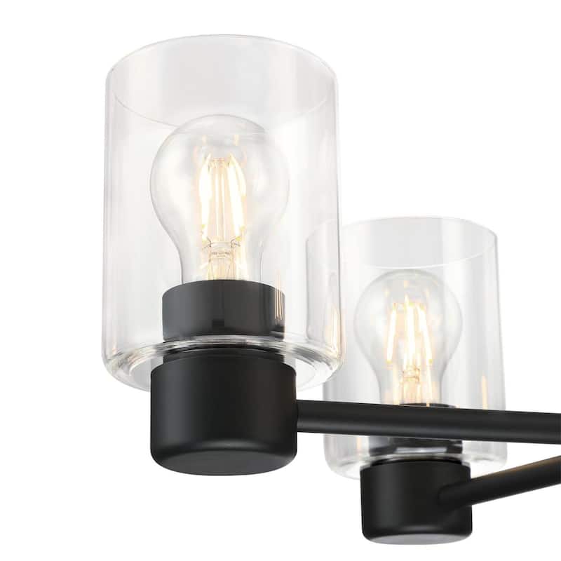 Westinghouse Lighting Sylvestre Five-Light Matte Black Indoor Chandelier