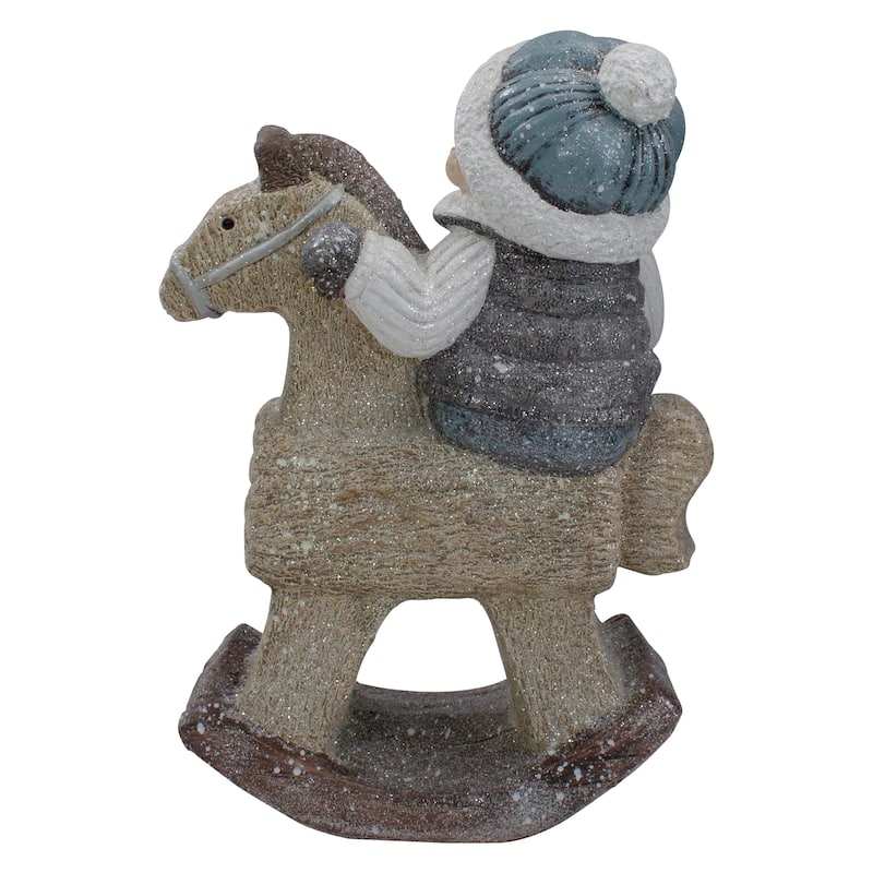 Boy on Rocking Horse Christmas Figure - 18"