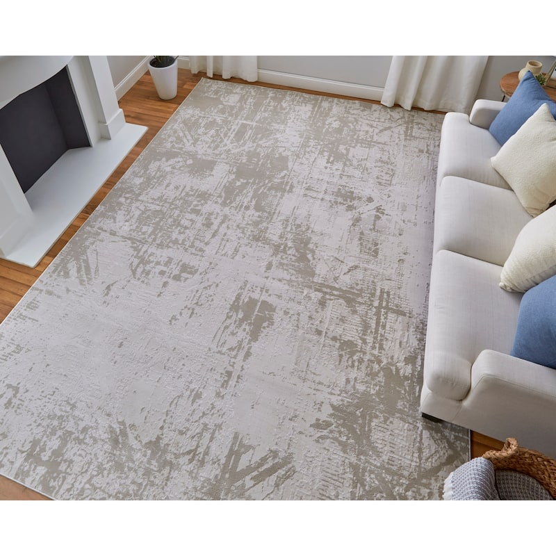 Grand Bazaar Alexander Machine Made Abstract Modern Area Rug