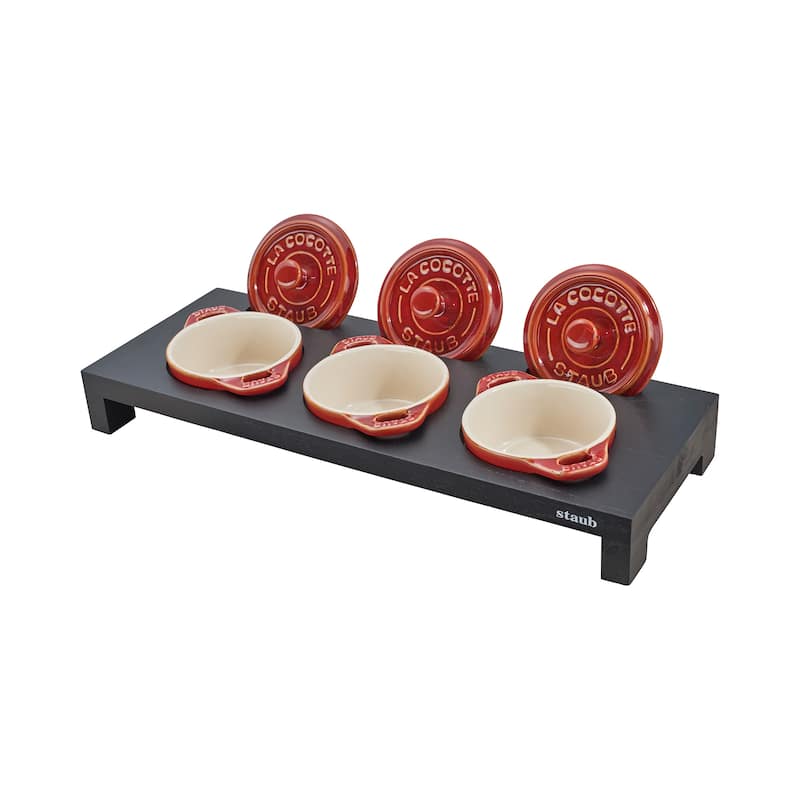 Staub Wood Mini Cocotte Stand - Black - 1 unit