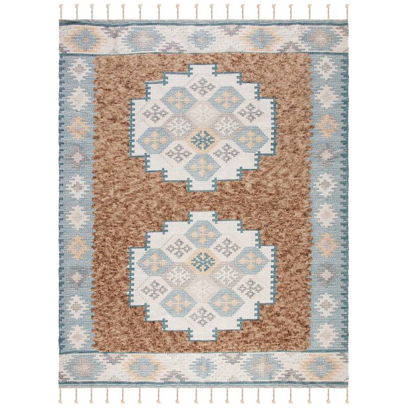 SAFAVIEH Handmade Saffron Katerina Modern Tribal Cotton Rug