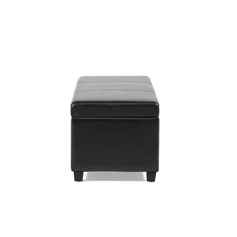 DH Basic Modern Brian 48-inch Rectangular Linen Storage Ottoman Bench by Denhour