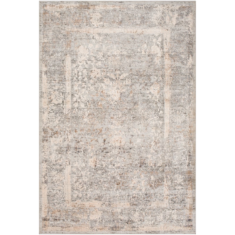 Margarethe Grey Traditional Area Rug - 5'3" x 7'3"