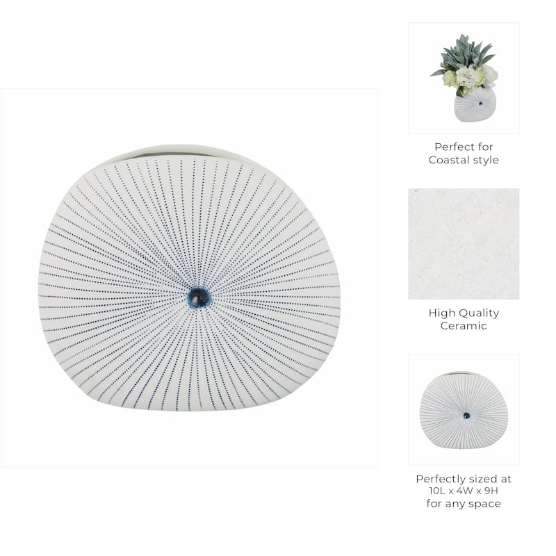 Ceramic Decorative Vase Modern Design Unique Dotted Circular Detailing