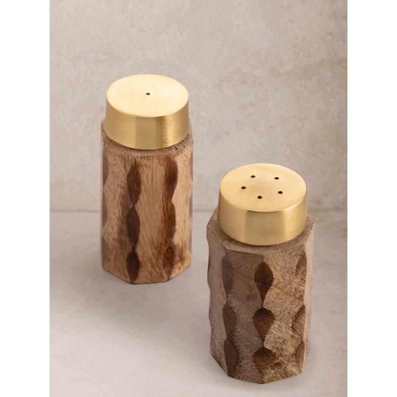 Macello Salt & Pepper Shakers - 3.5" - 3.5" - 2 Piece